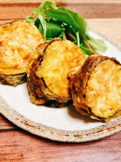 サクっとジューシー☆なすのはさみ揚げ-レシピのメイン写真