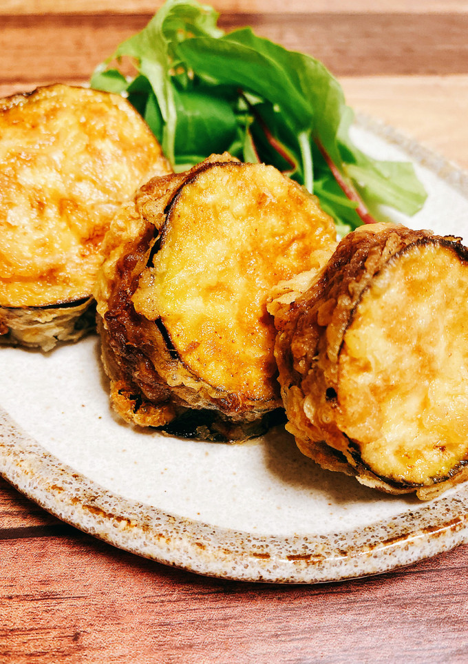 サクっとジューシー☆なすのはさみ揚げ-レシピのメイン写真