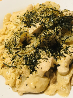 鶏肉のふわっと半熟玉子の親子皿どんぶり-レシピのメイン写真