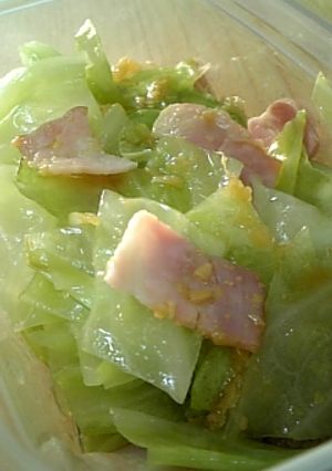 キャベツとベーコンの蒸し煮☆生姜ポン酢味-レシピのメイン写真