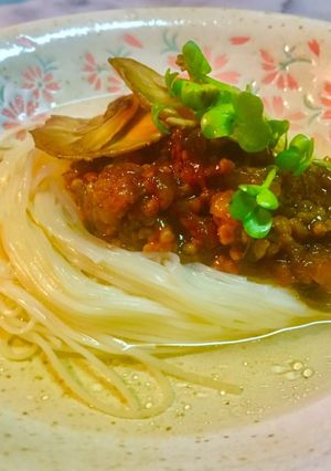 No2667にゅうめん肉味噌のせ-レシピのメイン写真