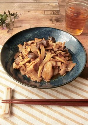 豚バラとキノコのオイスターマヨ炒め-レシピのメイン写真