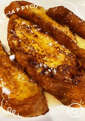 簡単！フランスパンでフレンチトースト！-レシピのメイン写真