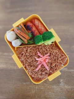 鶏そぼろ弁当♪-レシピのメイン写真