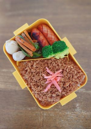 鶏そぼろ弁当♪-レシピのメイン写真