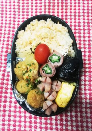 高校男子弁当♡肉だんごのトマト煮9/30-レシピのメイン写真