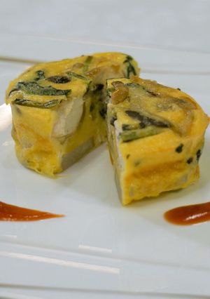 大和肉鶏と秋野菜のスペイン風オムレツ-レシピのメイン写真