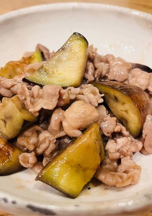 3歳と食べる＊茄子と豚こまの照り焼き-レシピのメイン写真