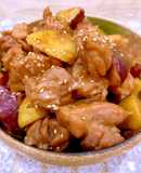 【醤油麹】【玄米酵母】鶏とさつま芋の煮物