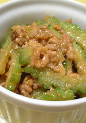 甘辛♪ゴーヤの肉味噌-レシピのメイン写真