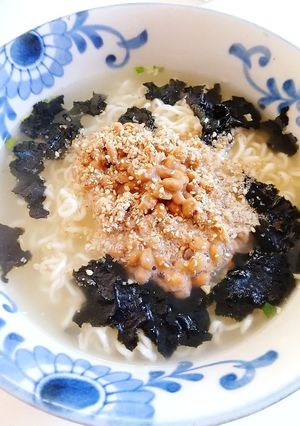 納豆のせ!和風塩ラーメン-レシピのメイン写真