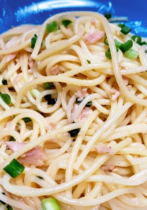 超簡単和えるだけツナと大葉のポン酢パスタ-レシピのメイン写真