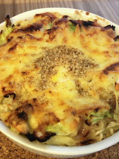 月見ラーメングラタン-レシピのメイン写真