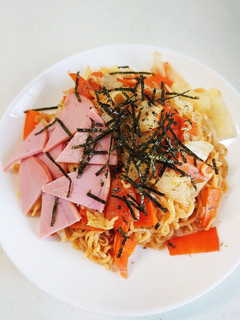 サッポロ一番で★しょうゆ焼きラーメン-レシピのメイン写真