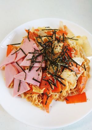 サッポロ一番で★しょうゆ焼きラーメン-レシピのメイン写真