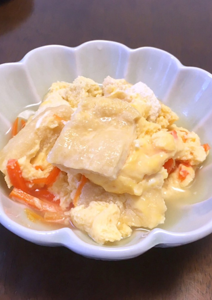 油揚げの卵とじ（白だし）-レシピのメイン写真