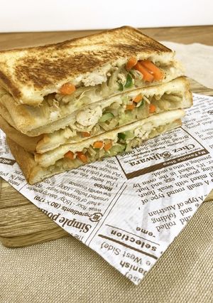 フライパンで作る☆ホットサンド-レシピのメイン写真