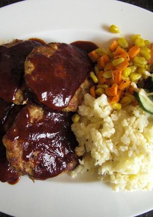 やわらかジューシー♪うちの豆腐ハンバーグ-レシピのメイン写真