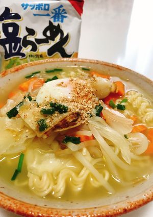 ワンタン風ホタテ塩ラーメン-レシピのメイン写真