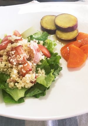 ベーコンと野菜のクスクスサラダ-レシピのメイン写真