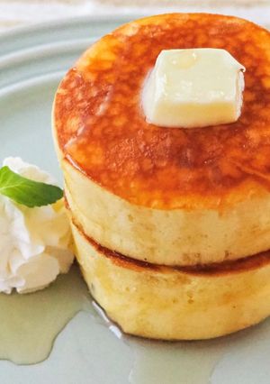 液体塩こうじでふわふわパンケーキ♪-レシピのメイン写真