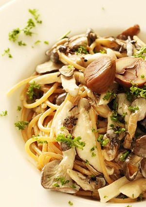 秋の味覚❁栗とたっぷりきのこのパスタ-レシピのメイン写真