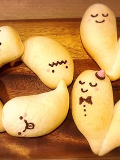 ハロウィン★おばけパン-レシピのメイン写真