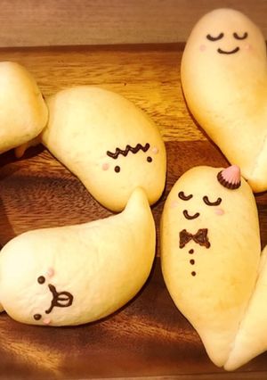 ハロウィン★おばけパン-レシピのメイン写真