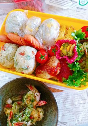 行楽にお手軽♪秋の養生彩（いろどり）弁当-レシピのメイン写真