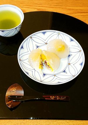 お月見に️✨クリチと南瓜の葛まんじゅう-レシピのメイン写真
