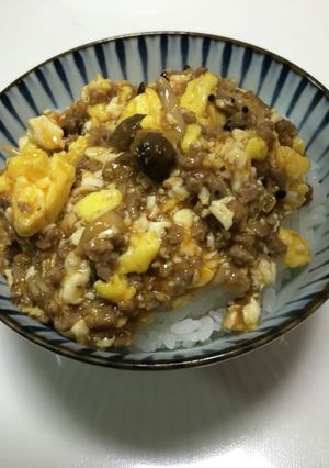 ズボラ丼！卵と豆腐の中華炒め(麻婆卵)-レシピのメイン写真