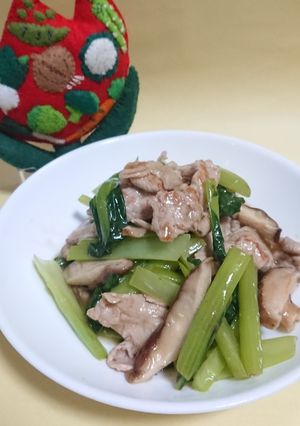 小松菜と豚肉のあんかけ-レシピのメイン写真