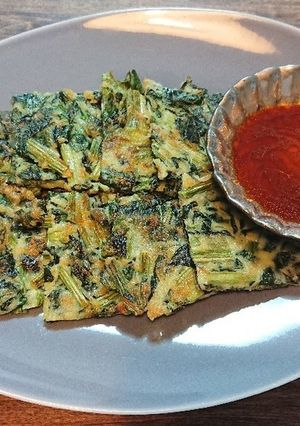 【簡単】たこ焼き粉でほうれん草チヂミ-レシピのメイン写真