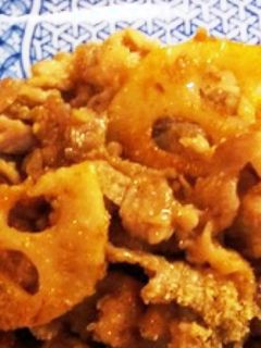豚肉とレンコンのごま味噌炒め-レシピのメイン写真