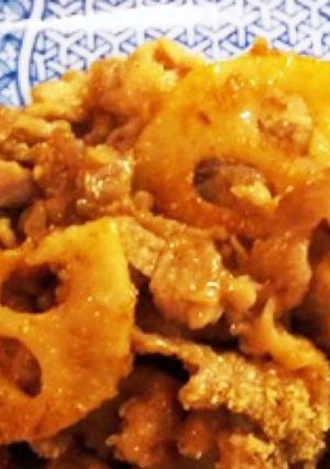 豚肉とレンコンのごま味噌炒め-レシピのメイン写真