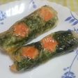 秋鮭ほうれん草の春巻(湯葉春巻)