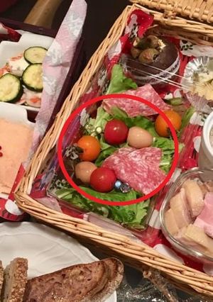 ミニトマトとうずらの卵の燻製　ピンチョス-レシピのメイン写真