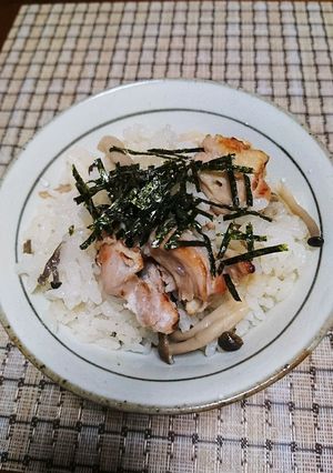 簡単！塩焼き鳥の炊き込みご飯-レシピのメイン写真