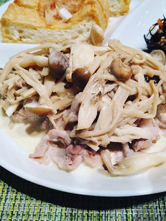 豚肉のきのこクリームソース-レシピのメイン写真