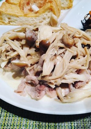 豚肉のきのこクリームソース-レシピのメイン写真