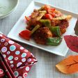 鶏胸肉とカラフル野菜のマスタードソテー