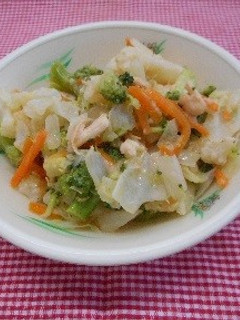 学校給食:花野菜のゆずドレッシングサラダ-レシピのメイン写真