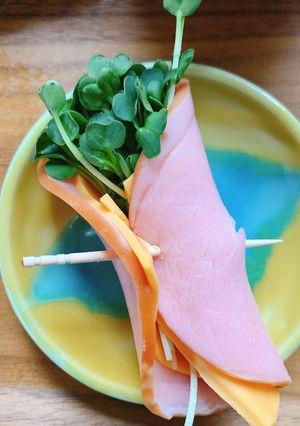 カイワレ大根のハムチーズ巻き-レシピのメイン写真