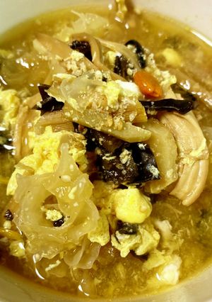 金針菜とキクラゲと鶏ささみの薬膳スープ-レシピのメイン写真