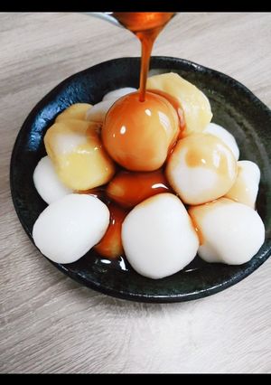 簡単十五夜お月見団子（みたらし）-レシピのメイン写真
