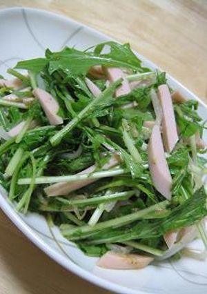 水菜の味噌ゴマドレサラダ-レシピのメイン写真