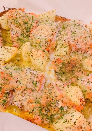 鮭とじゃがいものガーリックパン粉焼き-レシピのメイン写真