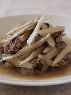 ごぼうと牛肉のさっと煮-レシピのメイン写真