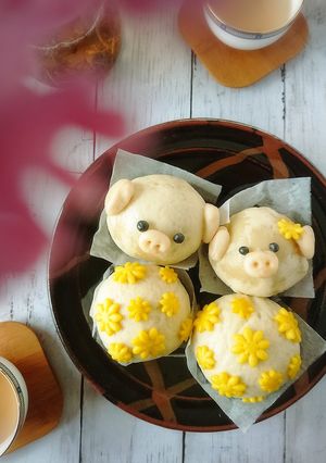 米粉入り☆もちふわ豚まん☆-レシピのメイン写真