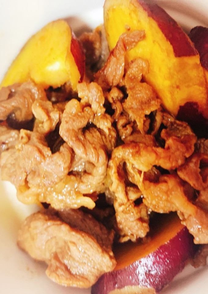 牛肉とさつまいもの煮物-レシピのメイン写真